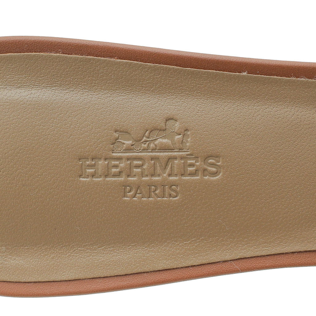 Hermes Gold Oasis Sandal 40