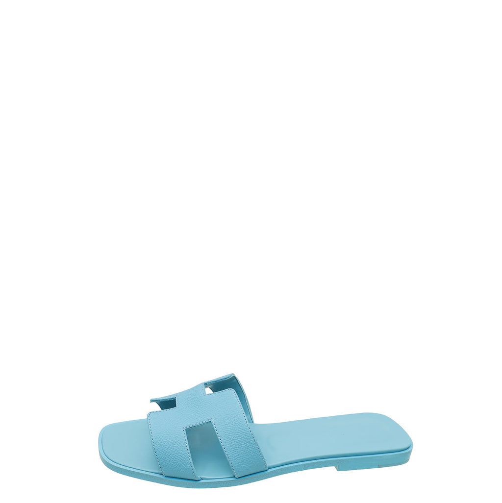 Hermes Bleu Littoral Oran Sandal 40