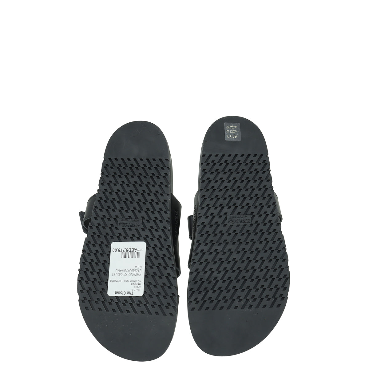 Hermes Noir Chypre Sandal 40
