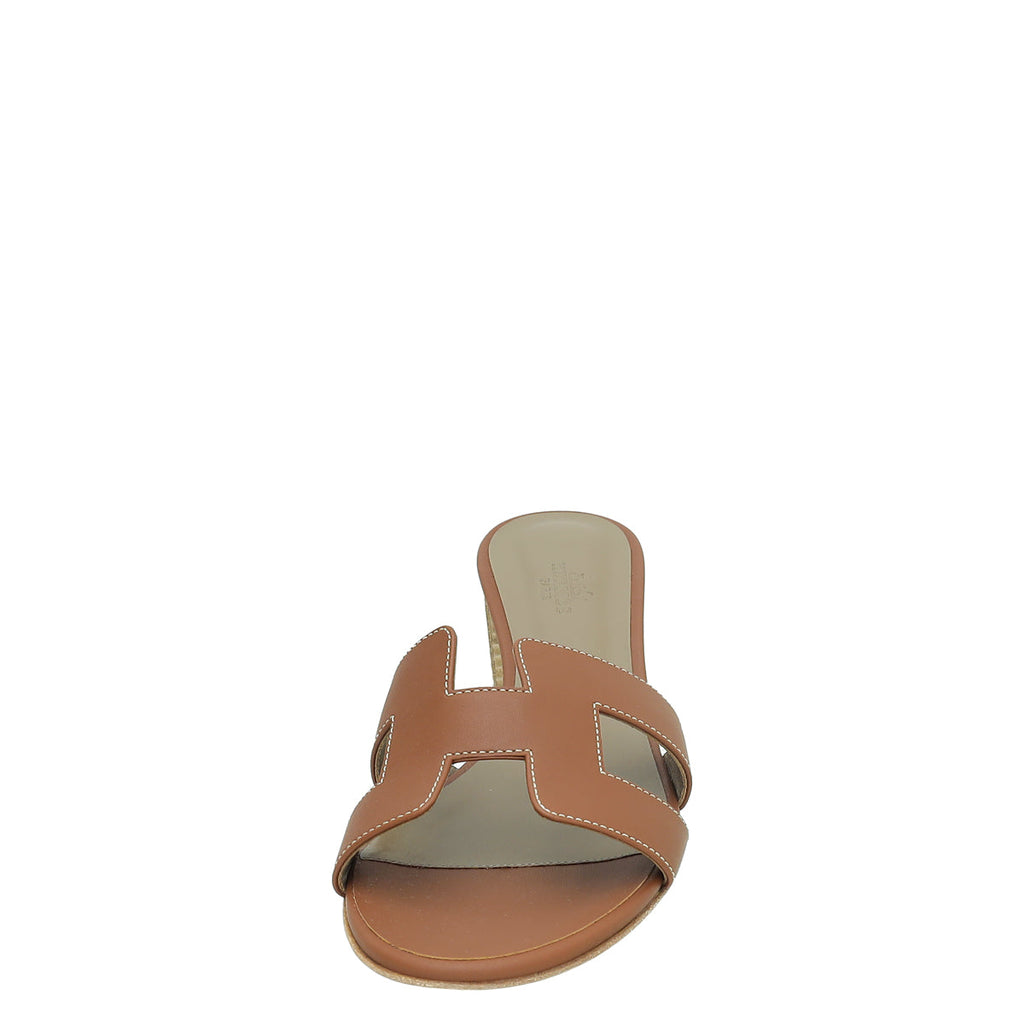 Hermes Gold Oasis Sandal 40