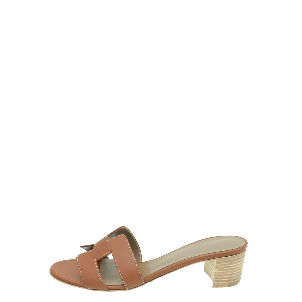 Hermes Gold Oasis Sandal 40