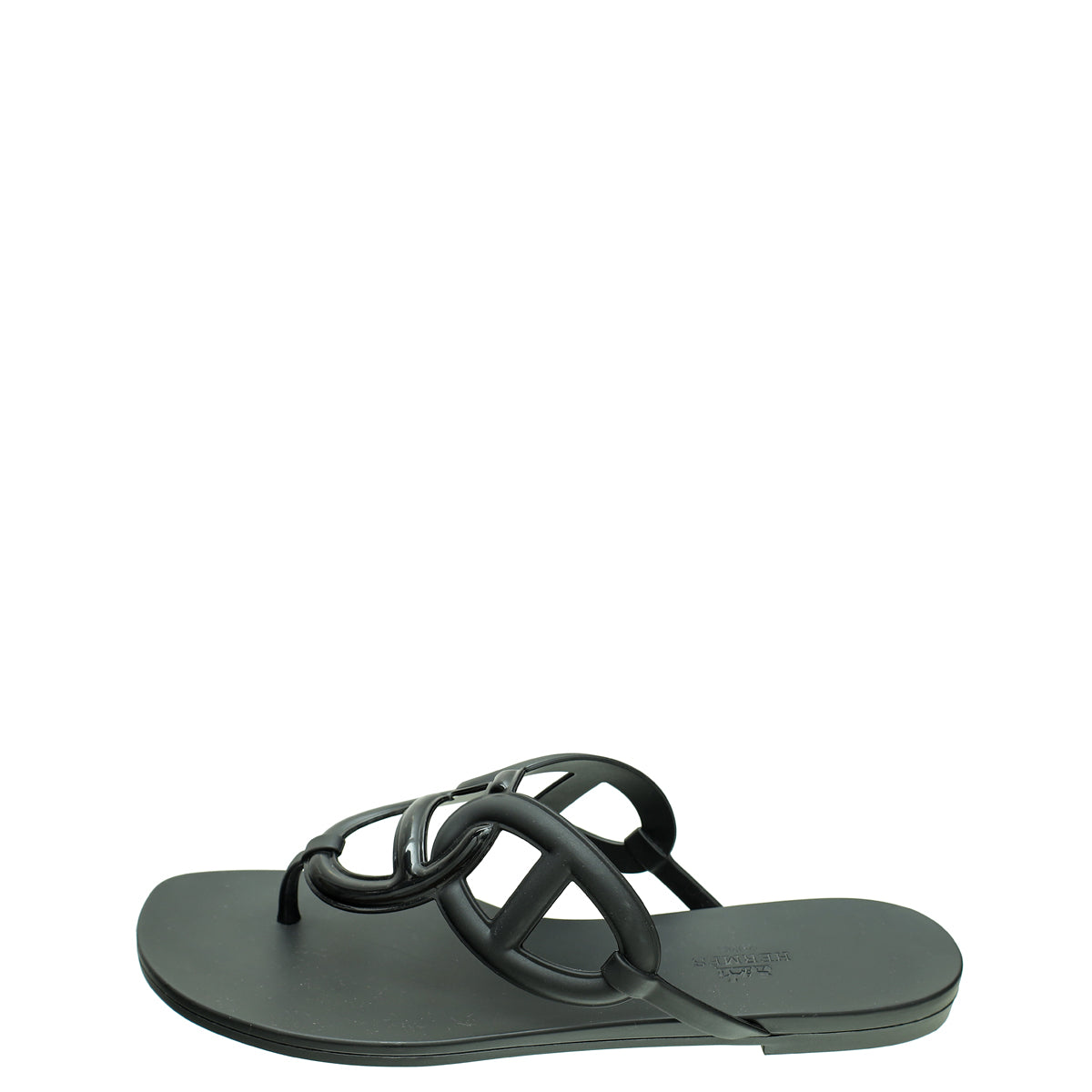 Hermes Noir Egerie Waterproof TPU Sandal 40