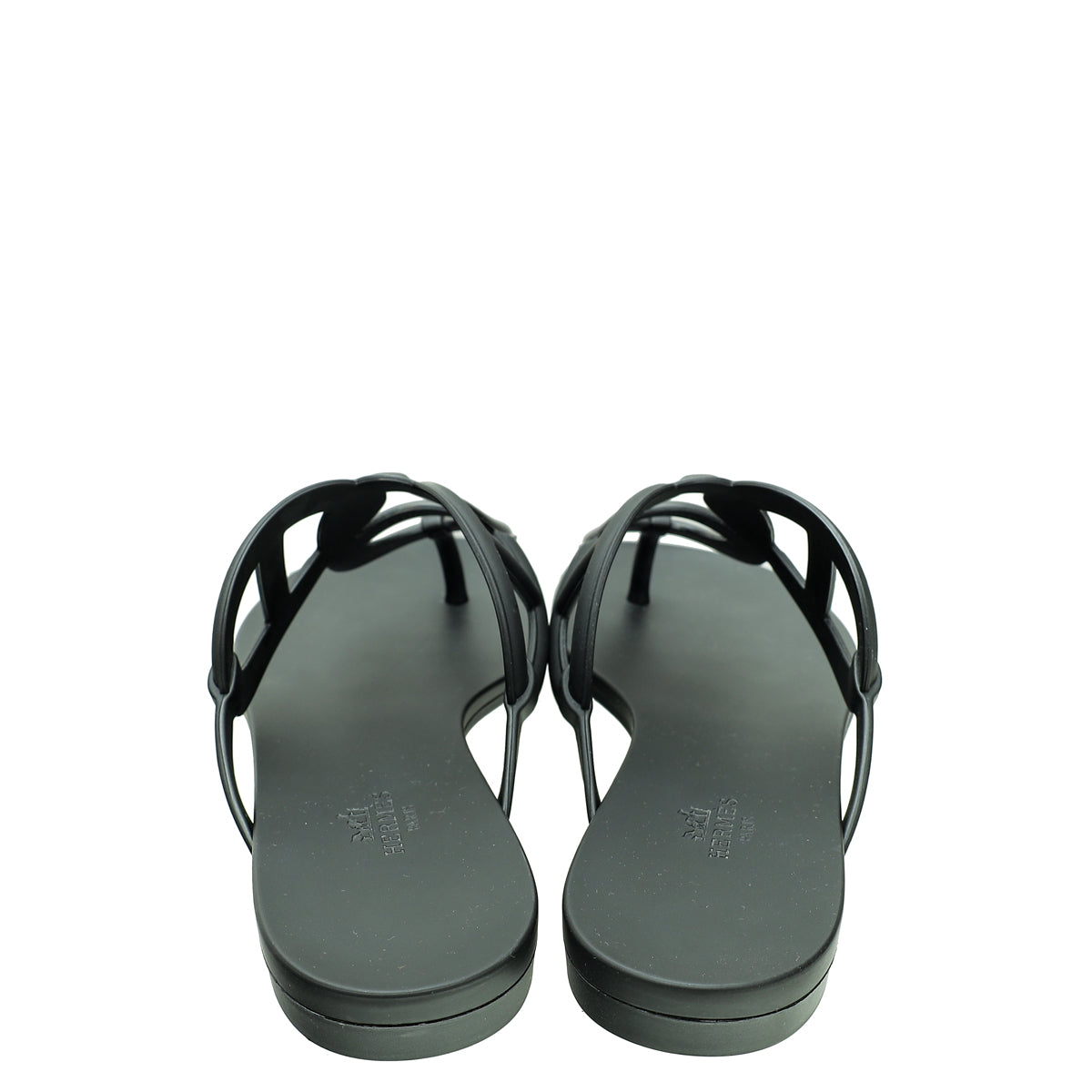 Hermes Noir Egerie Waterproof TPU Sandal 40