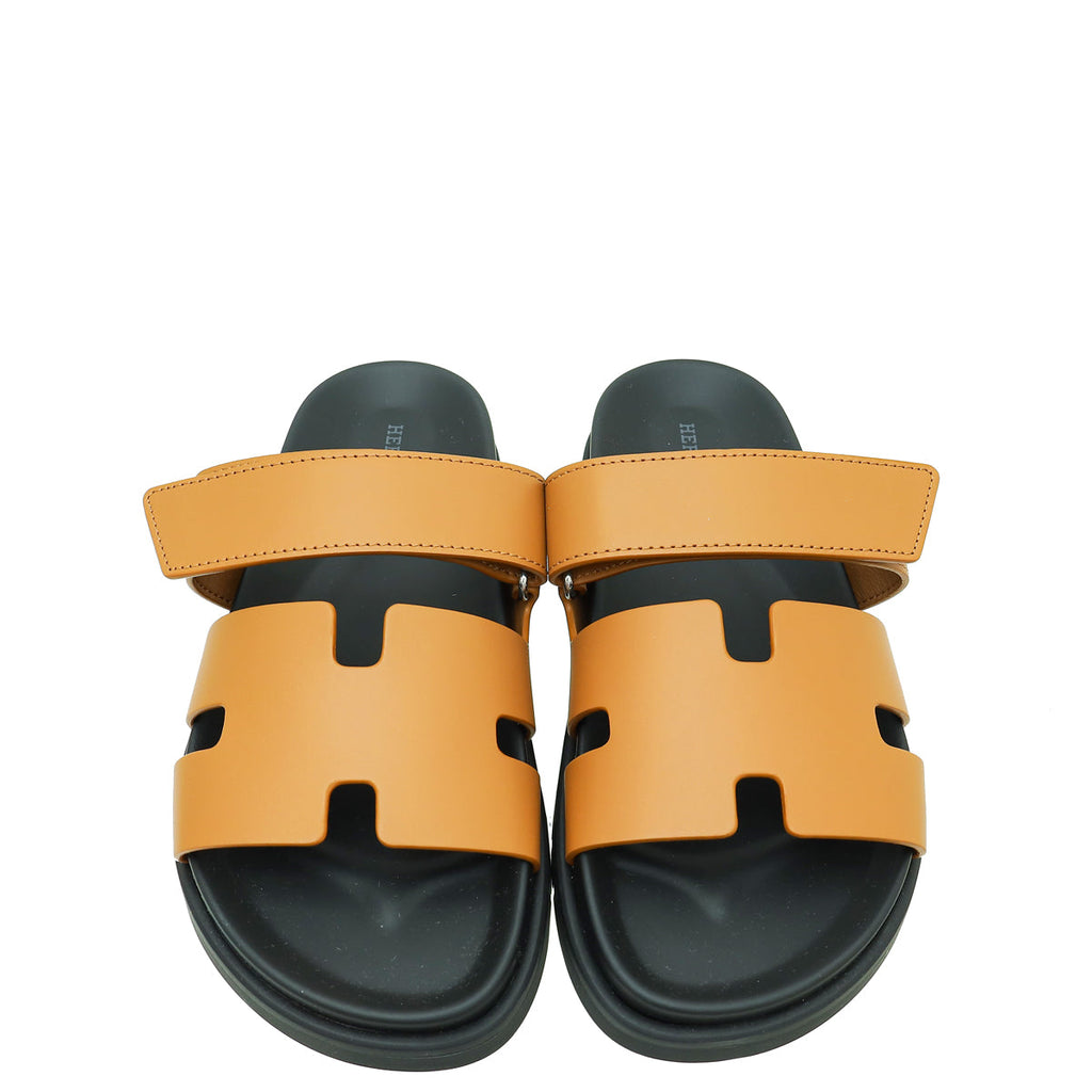 Hermes Bicolor Chypre Sandals 40