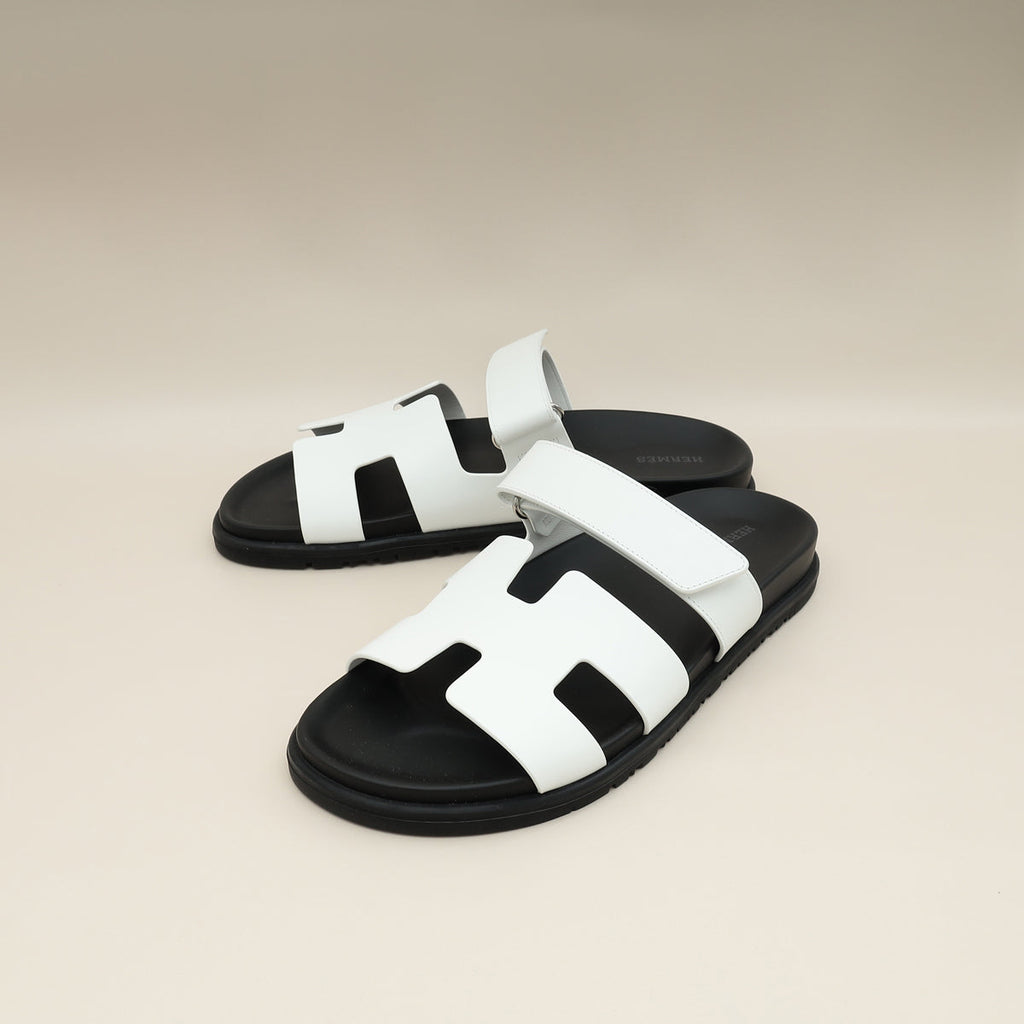 Hermes Blanc Chypre Sandal 40