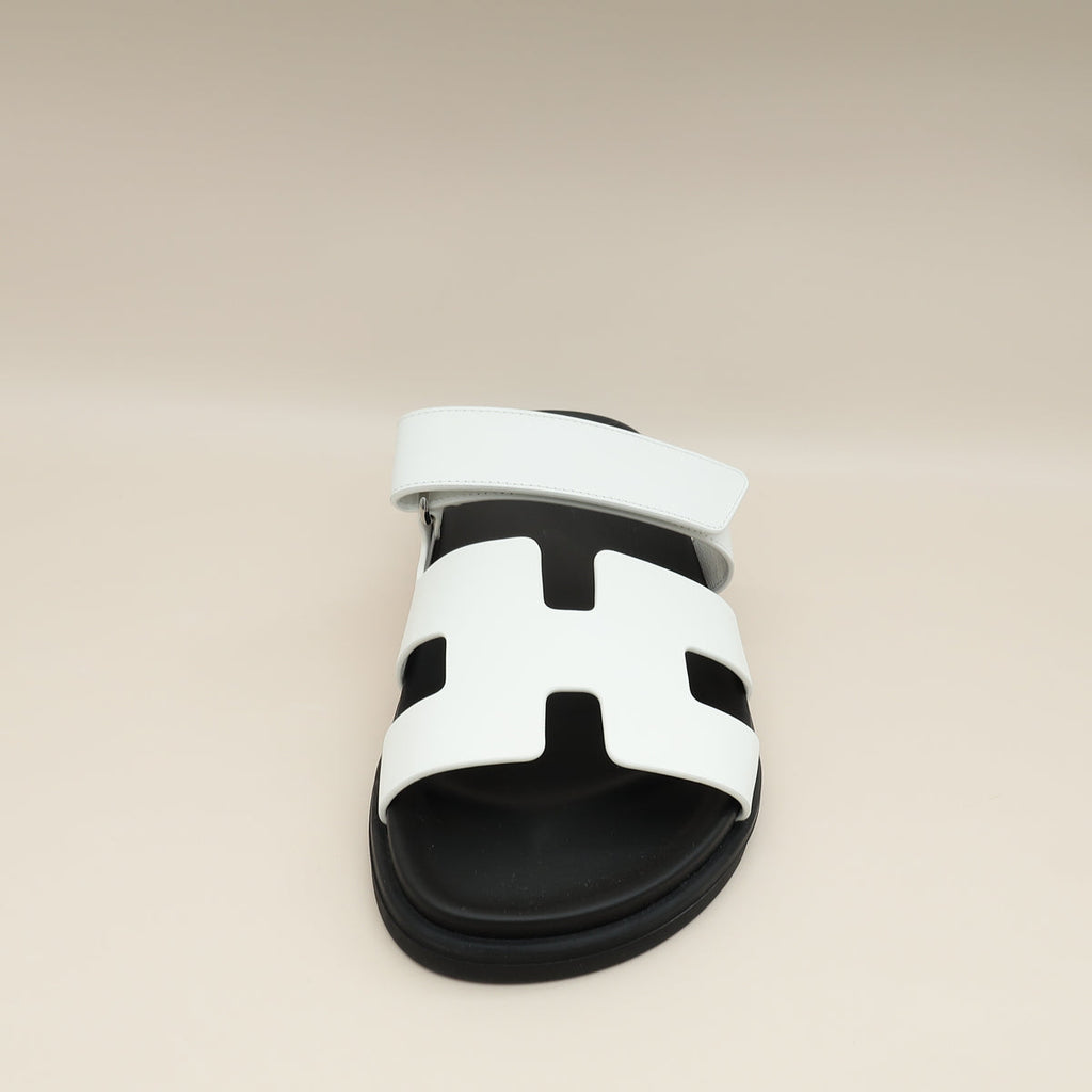 Hermes Blanc Chypre Sandal 40