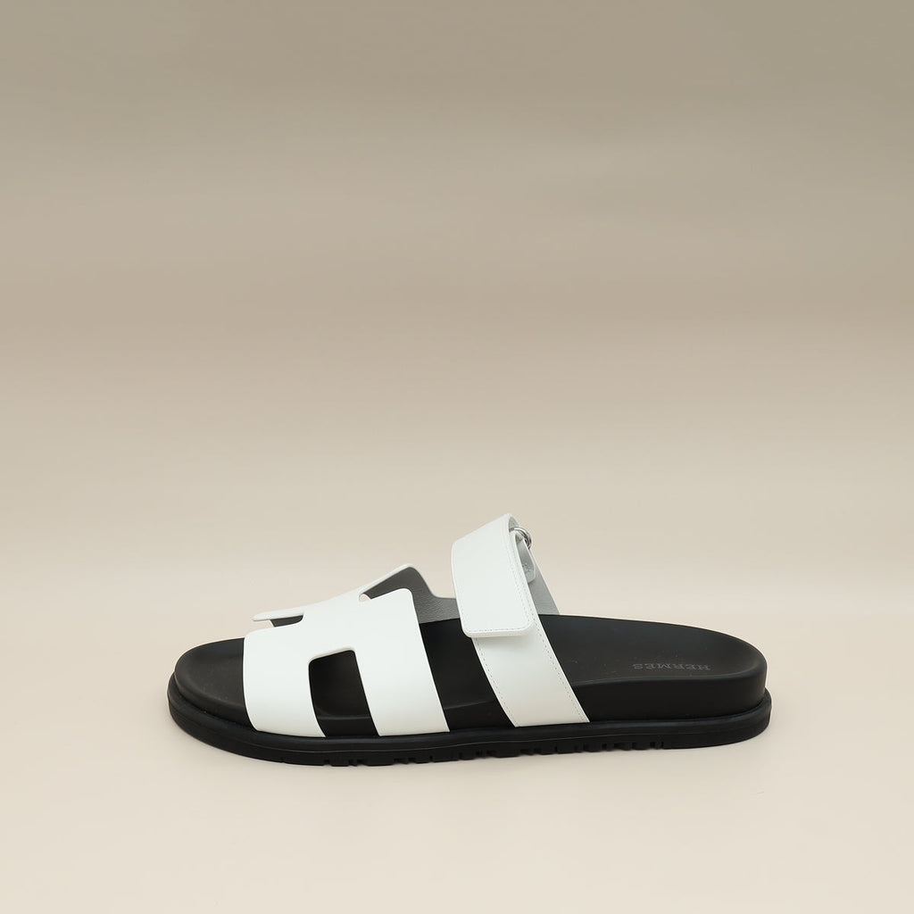 Hermes Blanc Chypre Sandal 40