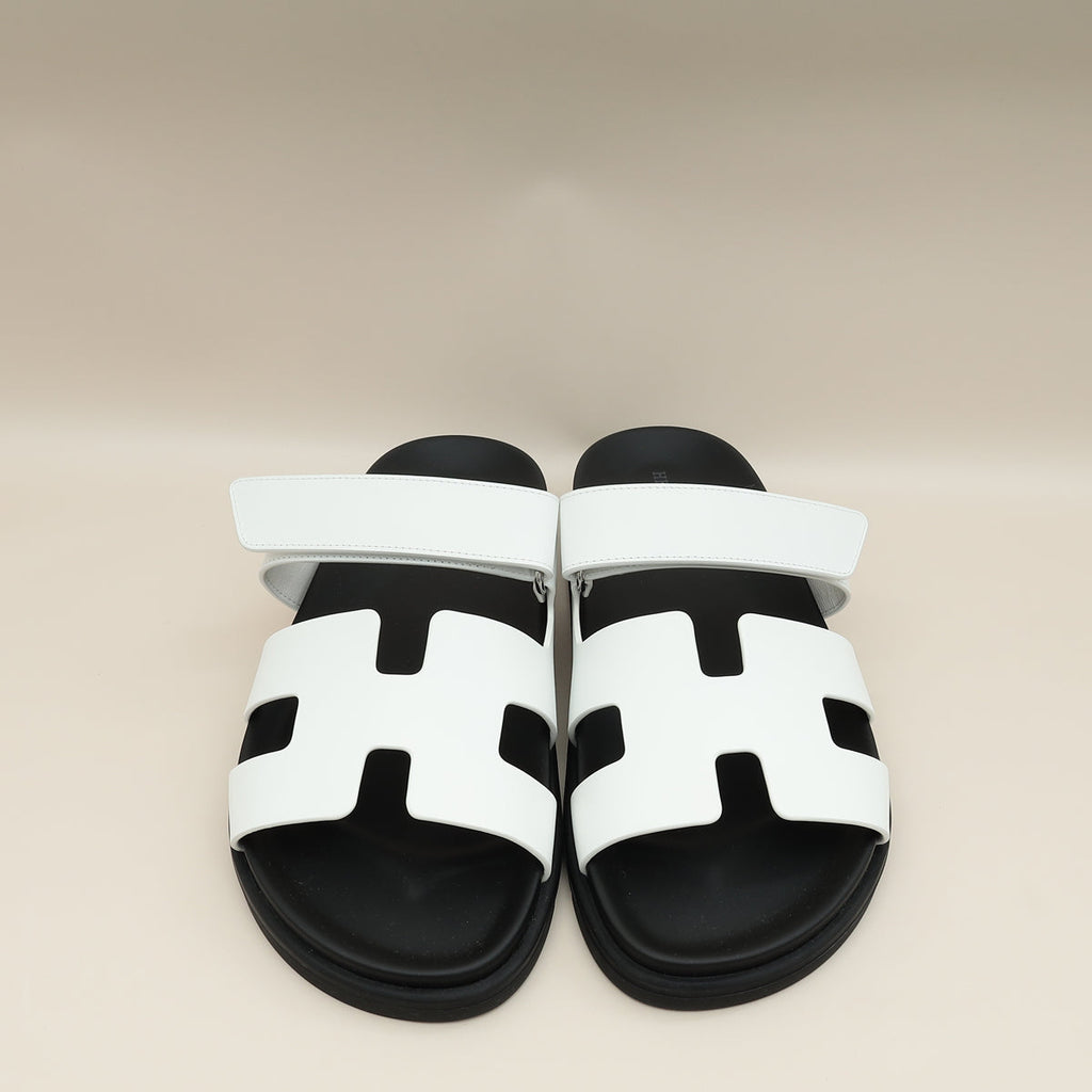 Hermes Blanc Chypre Sandal 40