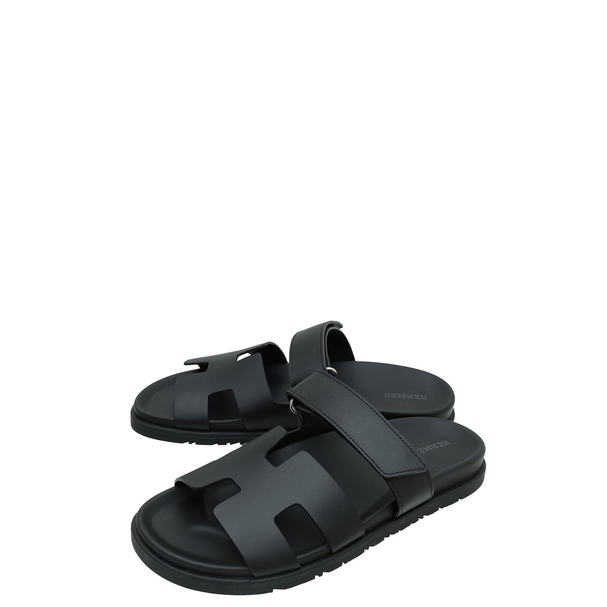 Hermes Noir Chypre Sandal 40