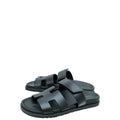 Hermes Black Chypre Sandals 40