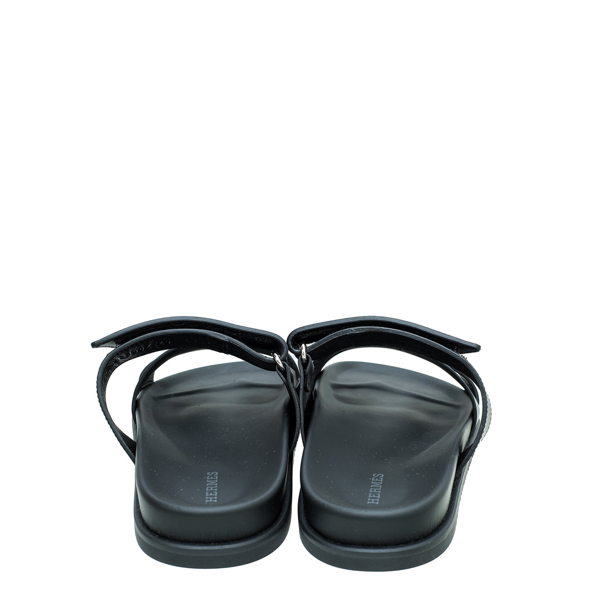 Hermes Black Chypre Sandals 40