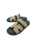 Hermes Etoupe Chypre Goatskin Sandal 41