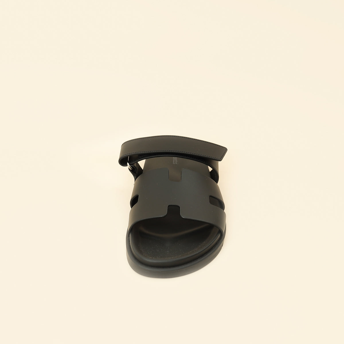 Hermes Black Chypre Sandals 41