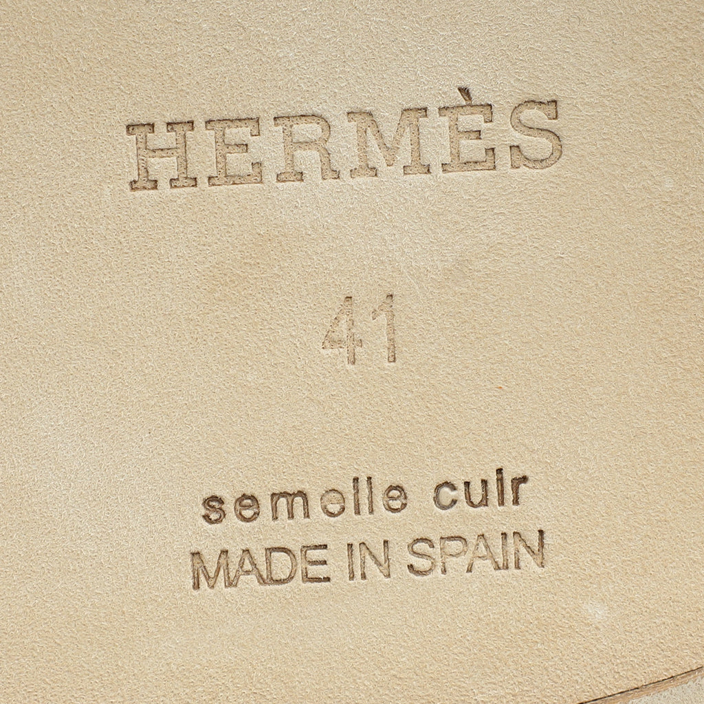 Hermes Beige Sable Trip Suede Goatskin Espadrille 41