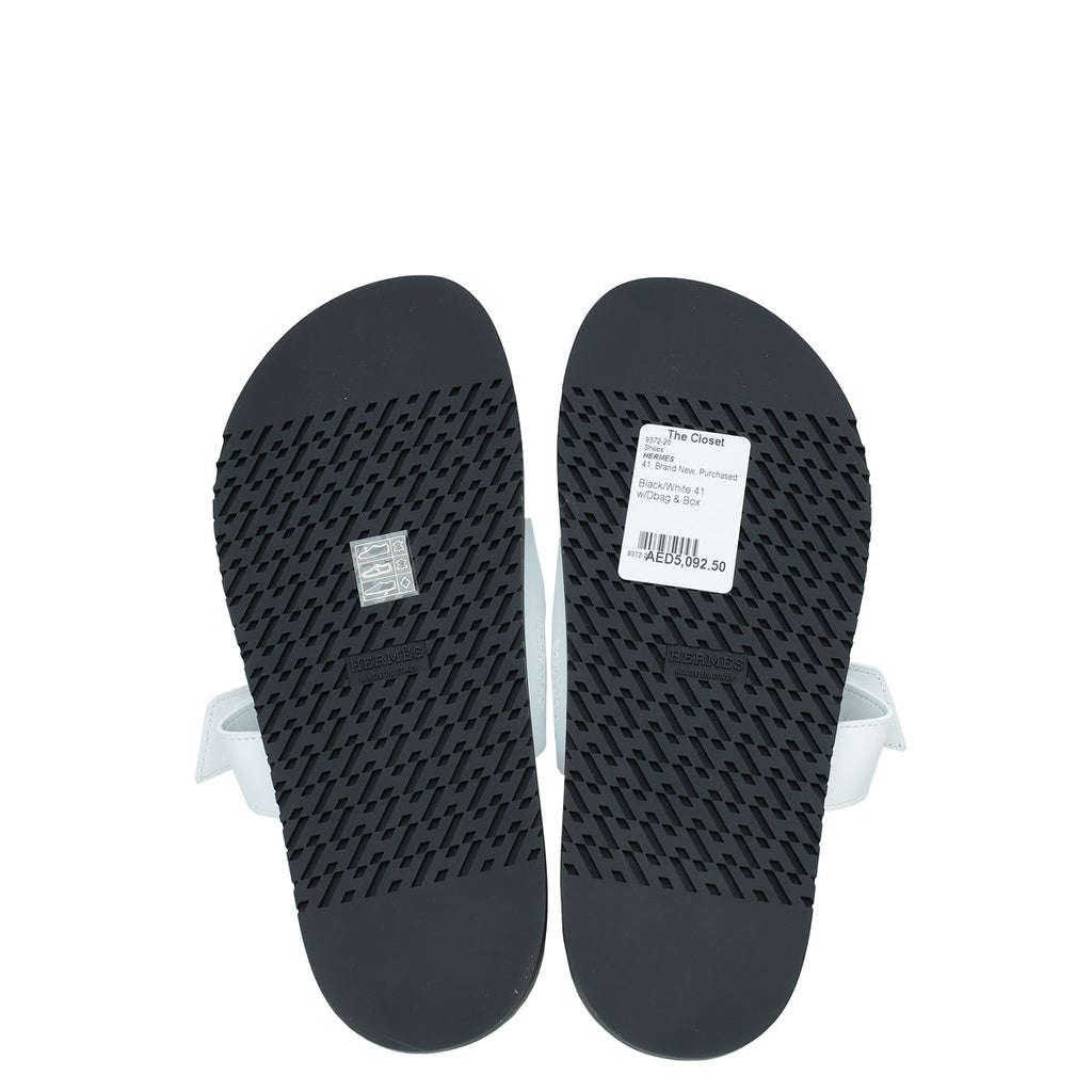 Hermes Bicolor Chypre Sandals 41