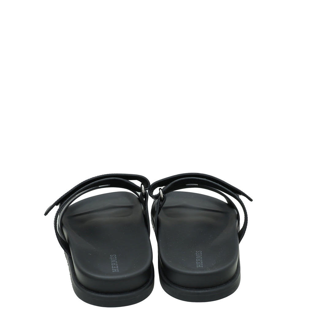 Hermes Noir Chypre Sandal 42.5