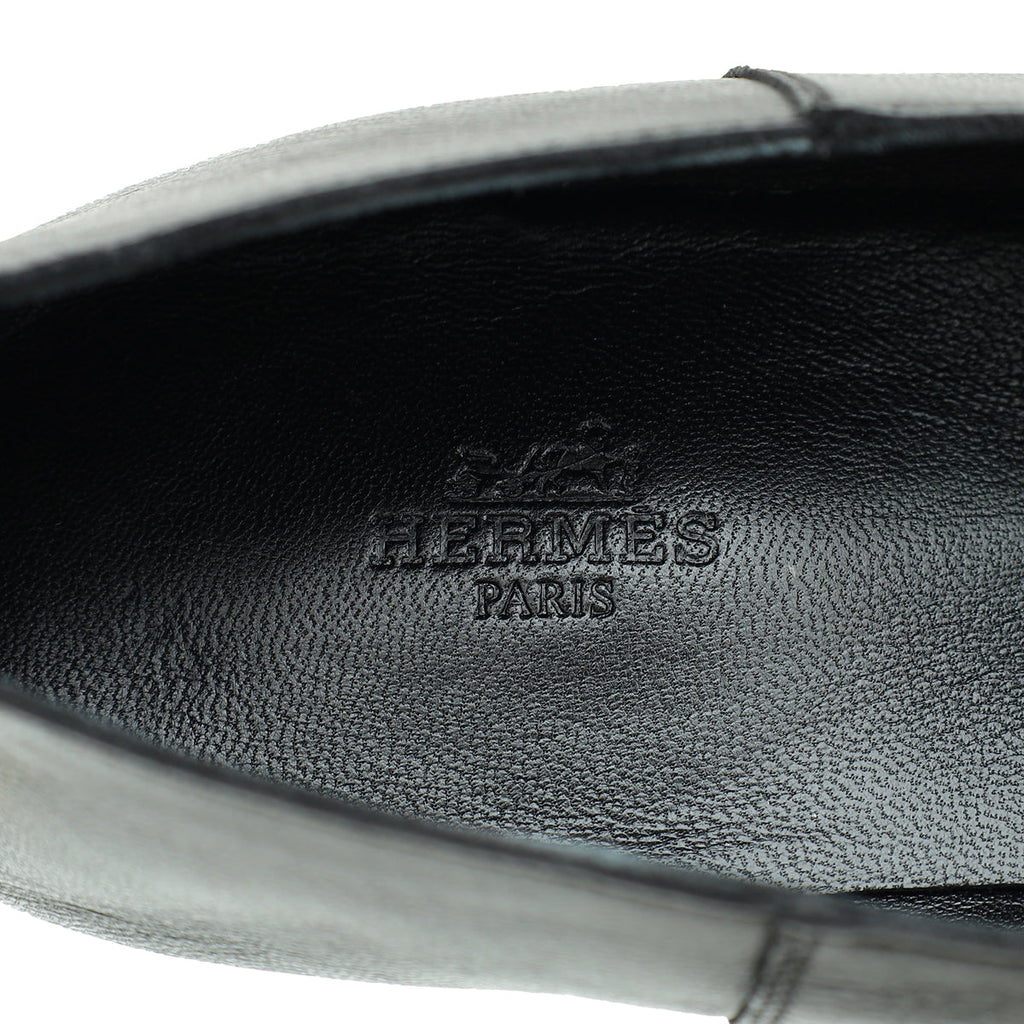 Hermes Noir Saga Loafers 42.5