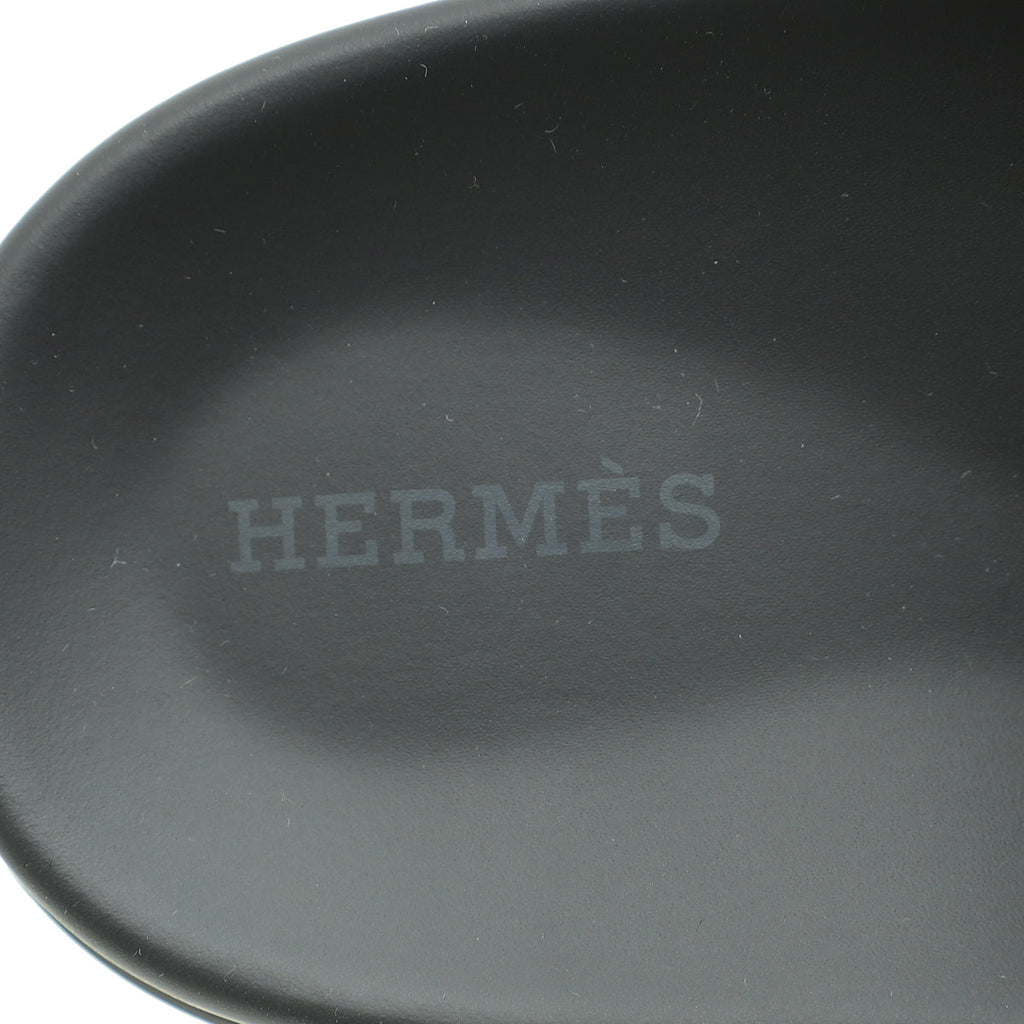 Hermes Noir Extra Sandal 42