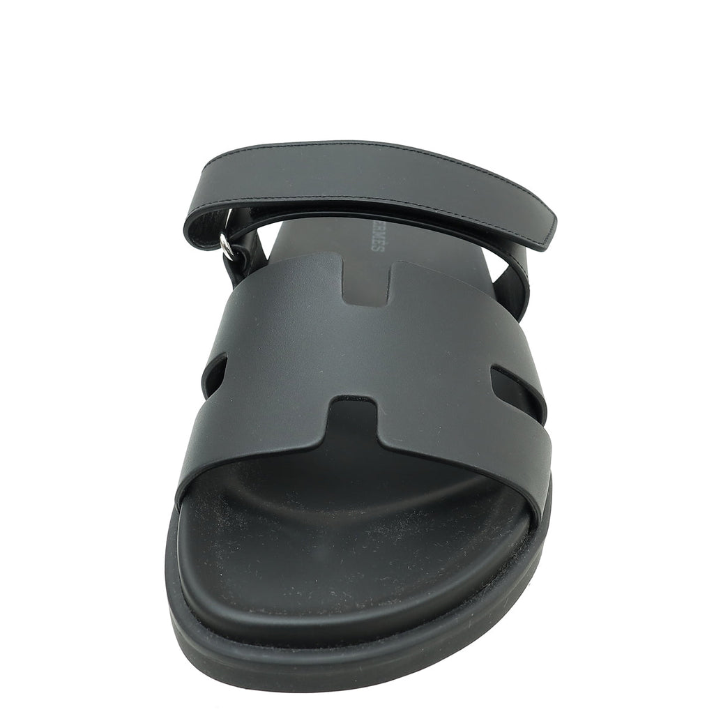 Hermes Noir Chypre Sandal 42