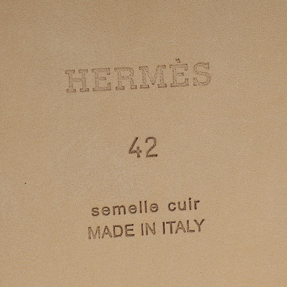 Hermes Gold Izmir Sandal 42