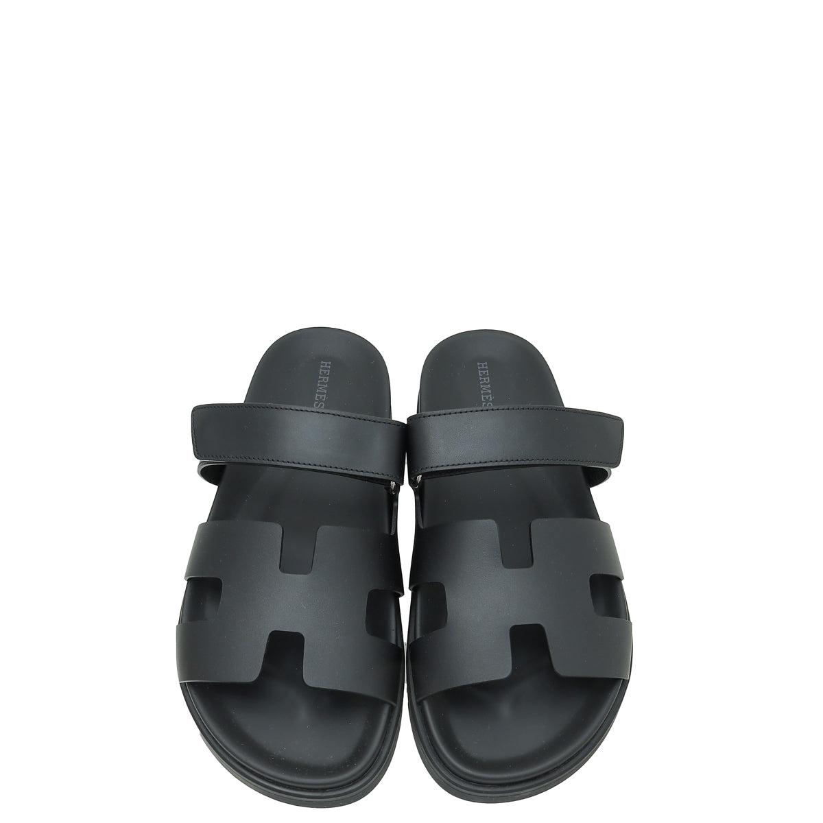Hermes Noir Chypre Sandal 42