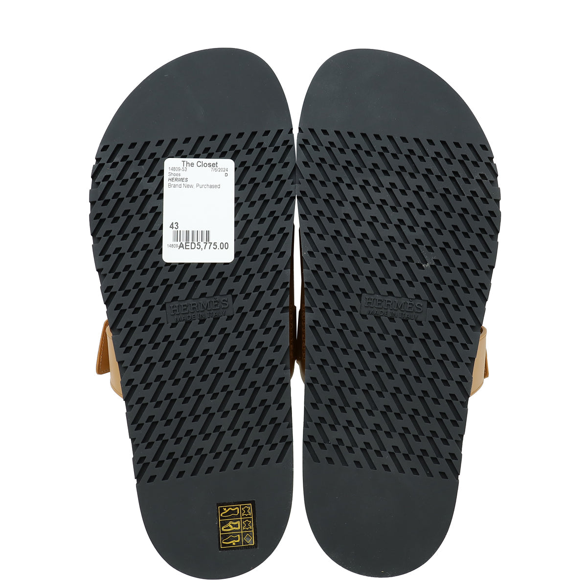 Hermes Natural Chypre Sandal 43