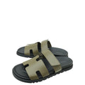 Hermes Vert Toundra Chypre Sandals 43