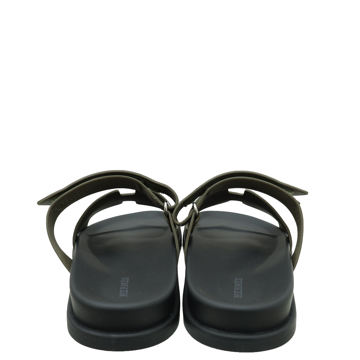 Hermes Vert Toundra Chypre Sandals 43