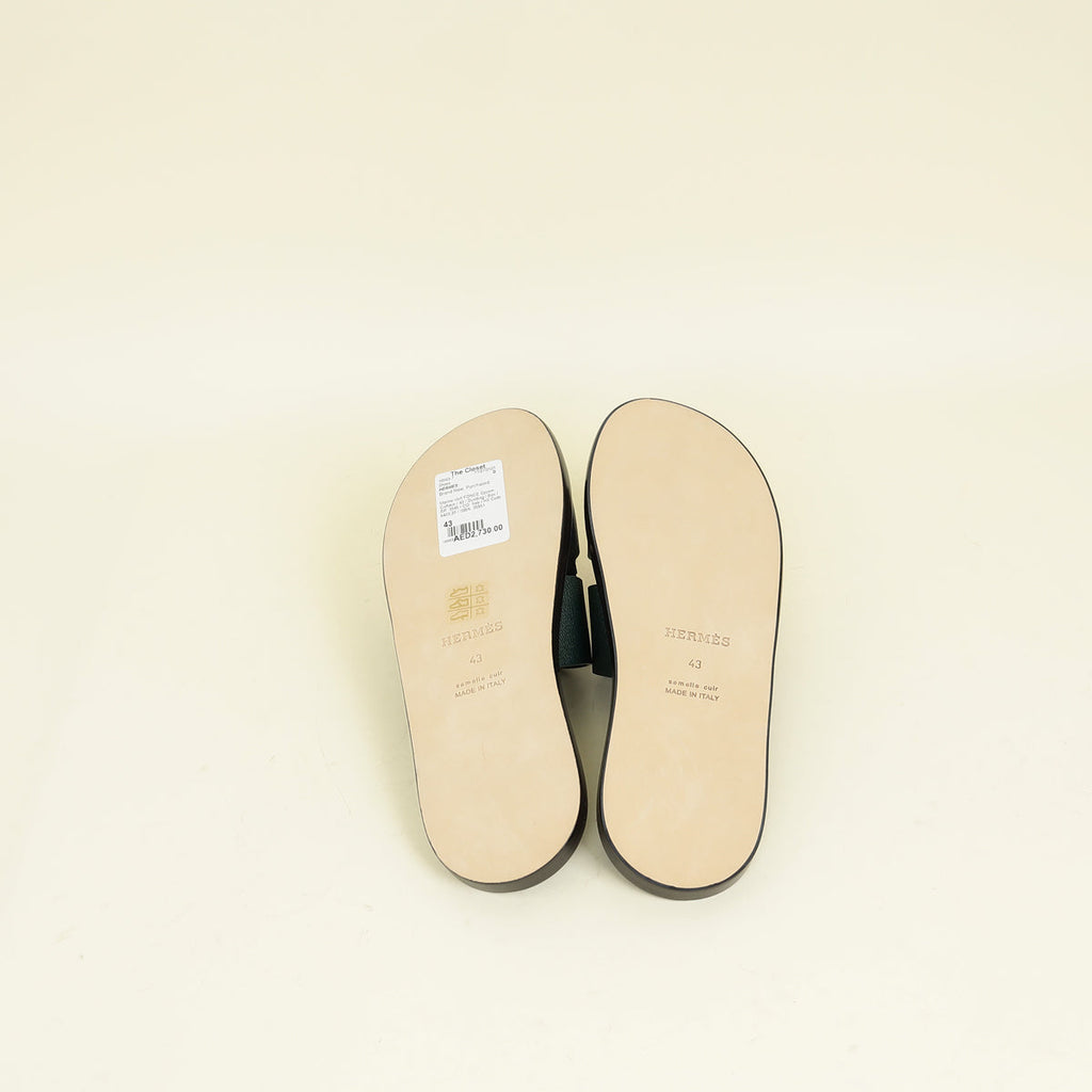Hermes Bicolor Izmir Sandals 43