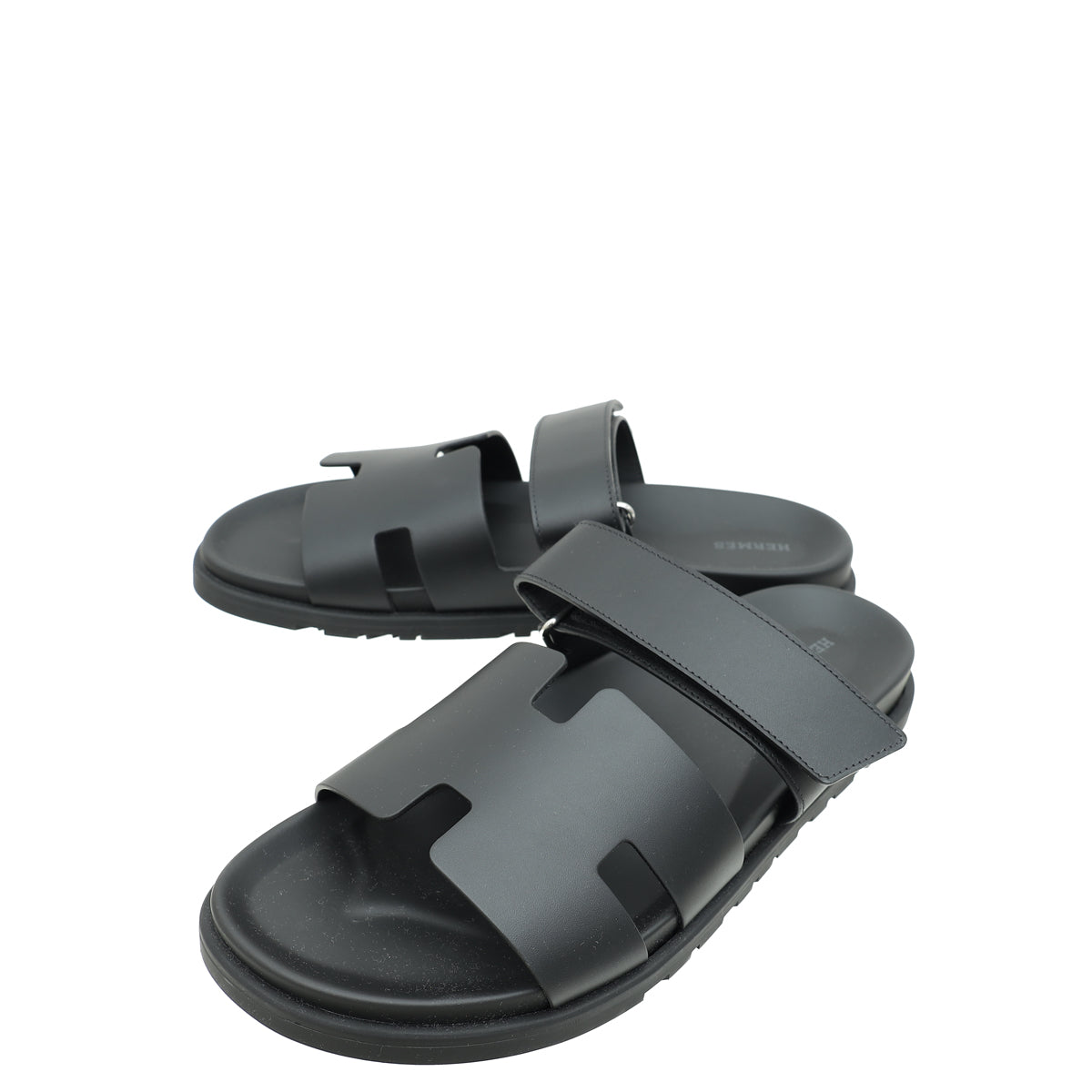 Hermes Noir Chypre Sandal 44.5