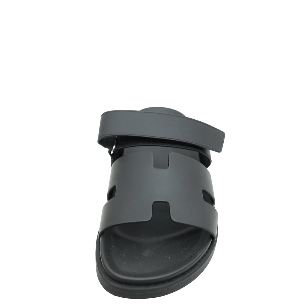 Hermes Noir Chypre Sandal 44.5