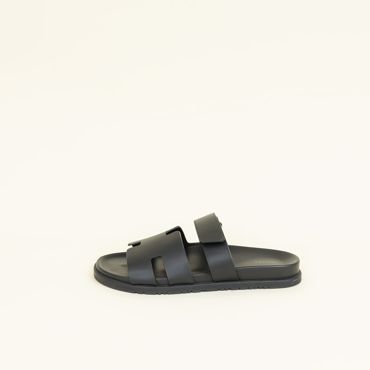 Hermes Black Chypre Sandals 45
