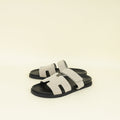 Hermes Beige Esquisse Chypre Goatskin Men's Sandal 45
