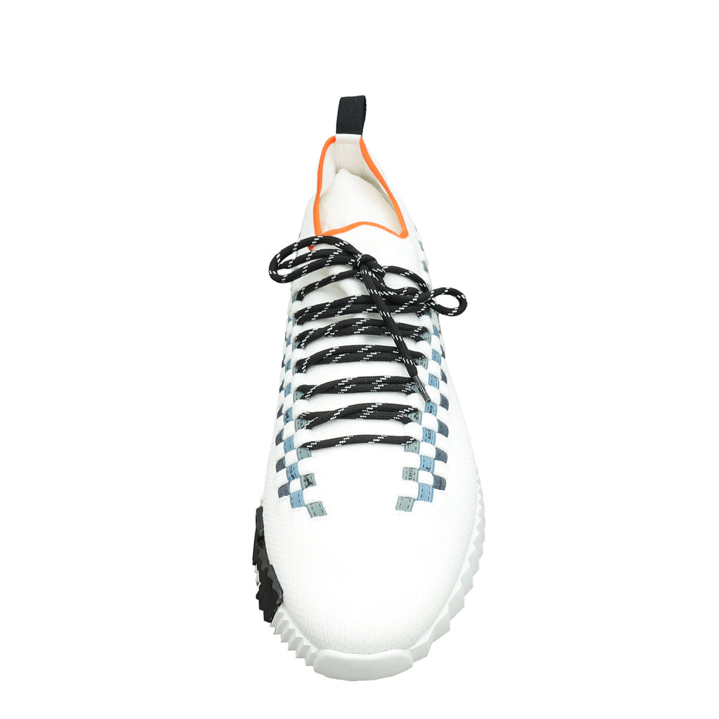 Hermes Blanc Multicolor Flex Slip On Sneakers 45