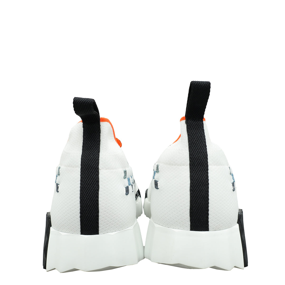 Hermes Blanc Multicolor Flex Slip On Sneakers 45