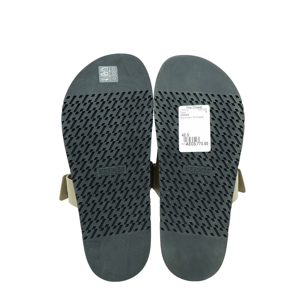 Hermes Etoupe Chypre Sandal 42.5