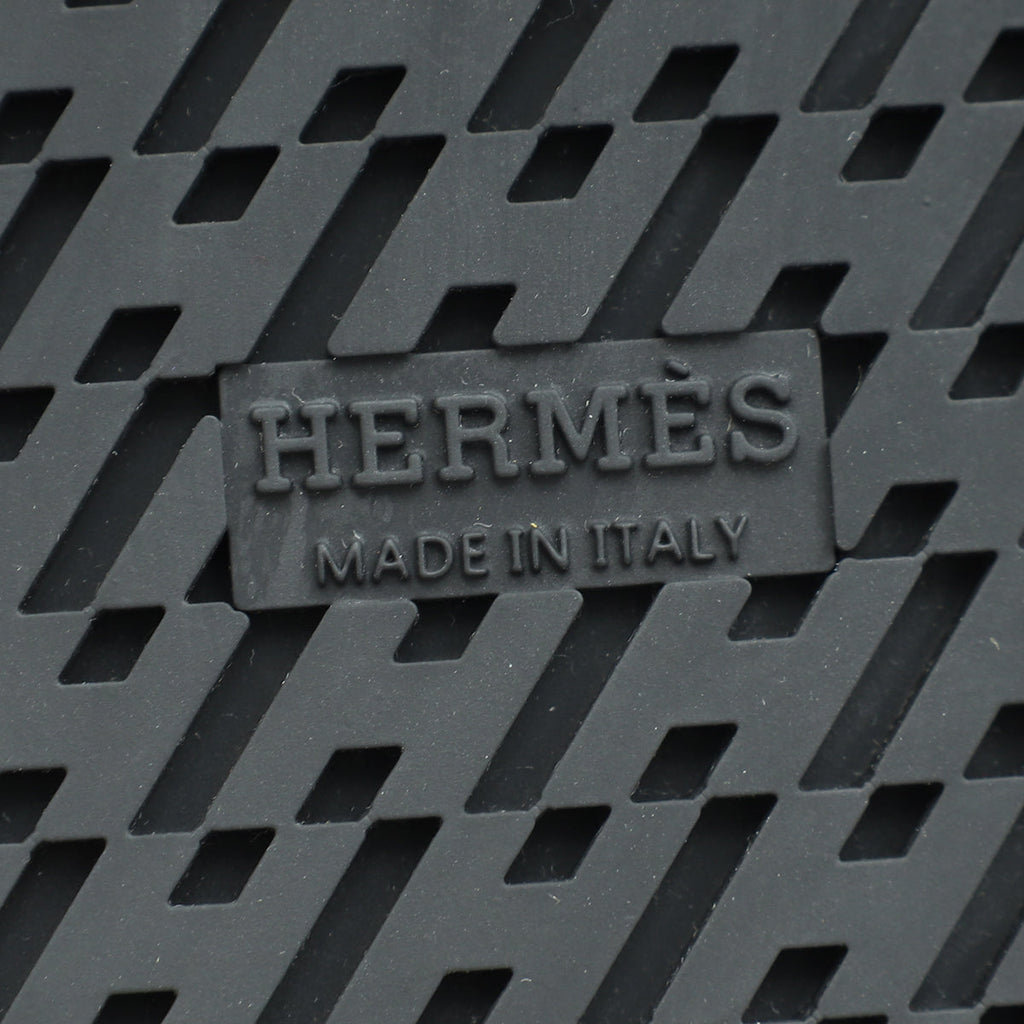 Hermes Bicolor Chypre Goatskin Suede Sandal 36.5