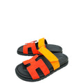 Hermes Bicolor Suede Chypre Sandal 36