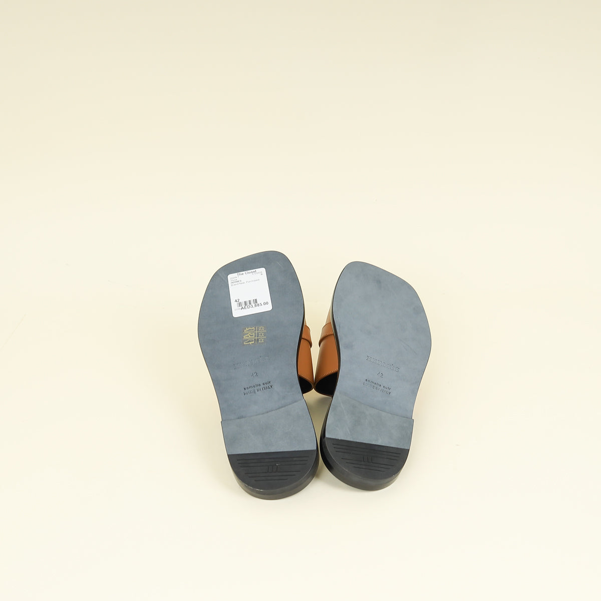 Hermes Naturel Gabriel Men's Sandal 42