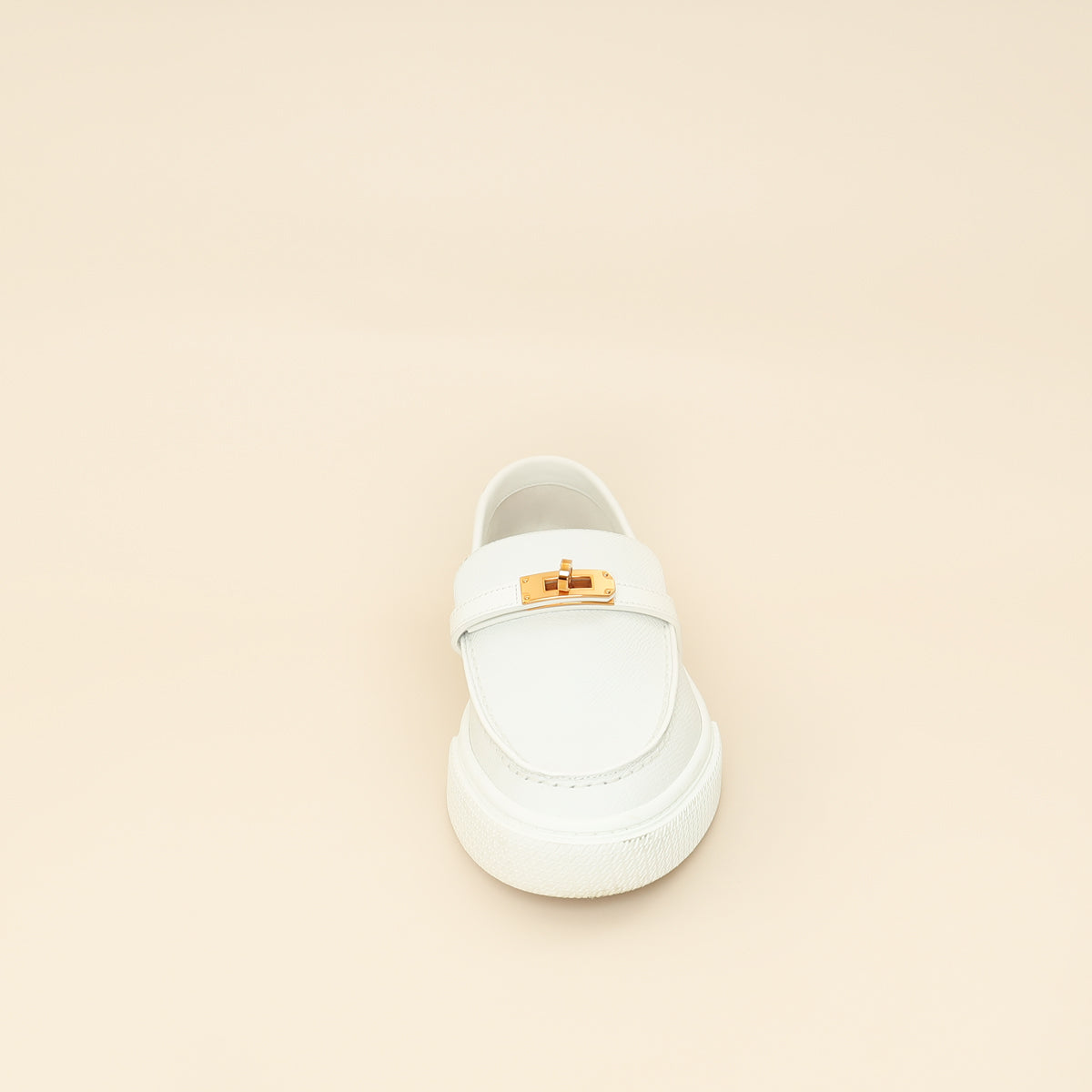 Hermes Blanc Game Slip-On Sneaker 38