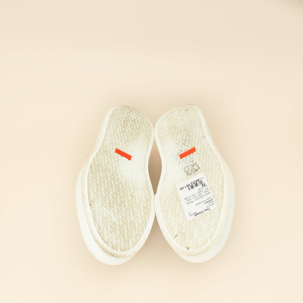 Hermes Blanc Game Slip-On Sneaker 38
