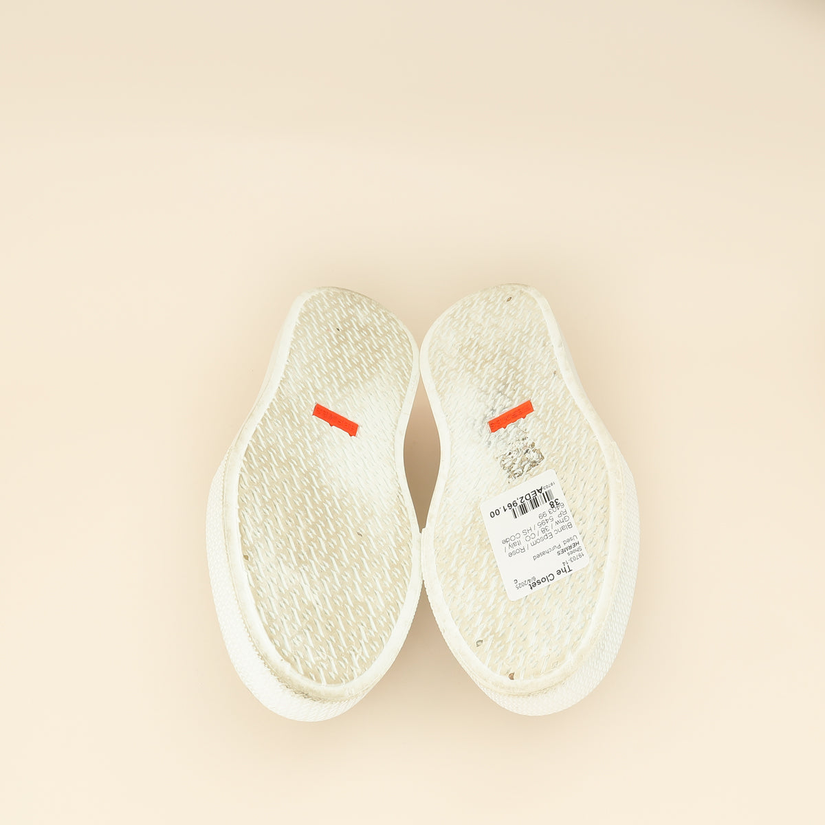 Hermes Blanc Game Slip-On Sneaker 38