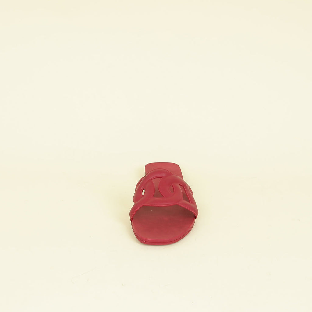 Hermes Rose Baie Aloha Sandals 36
