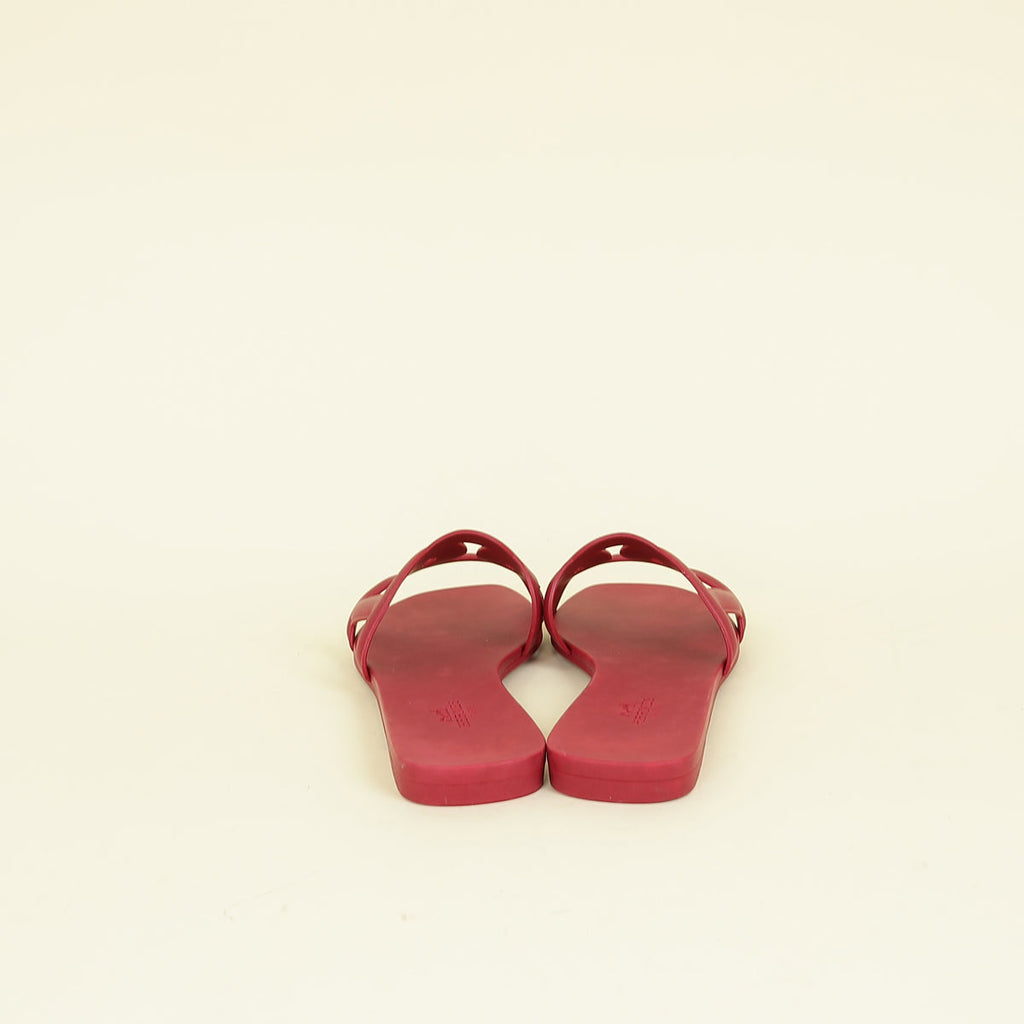 Hermes Rose Baie Aloha Sandals 36