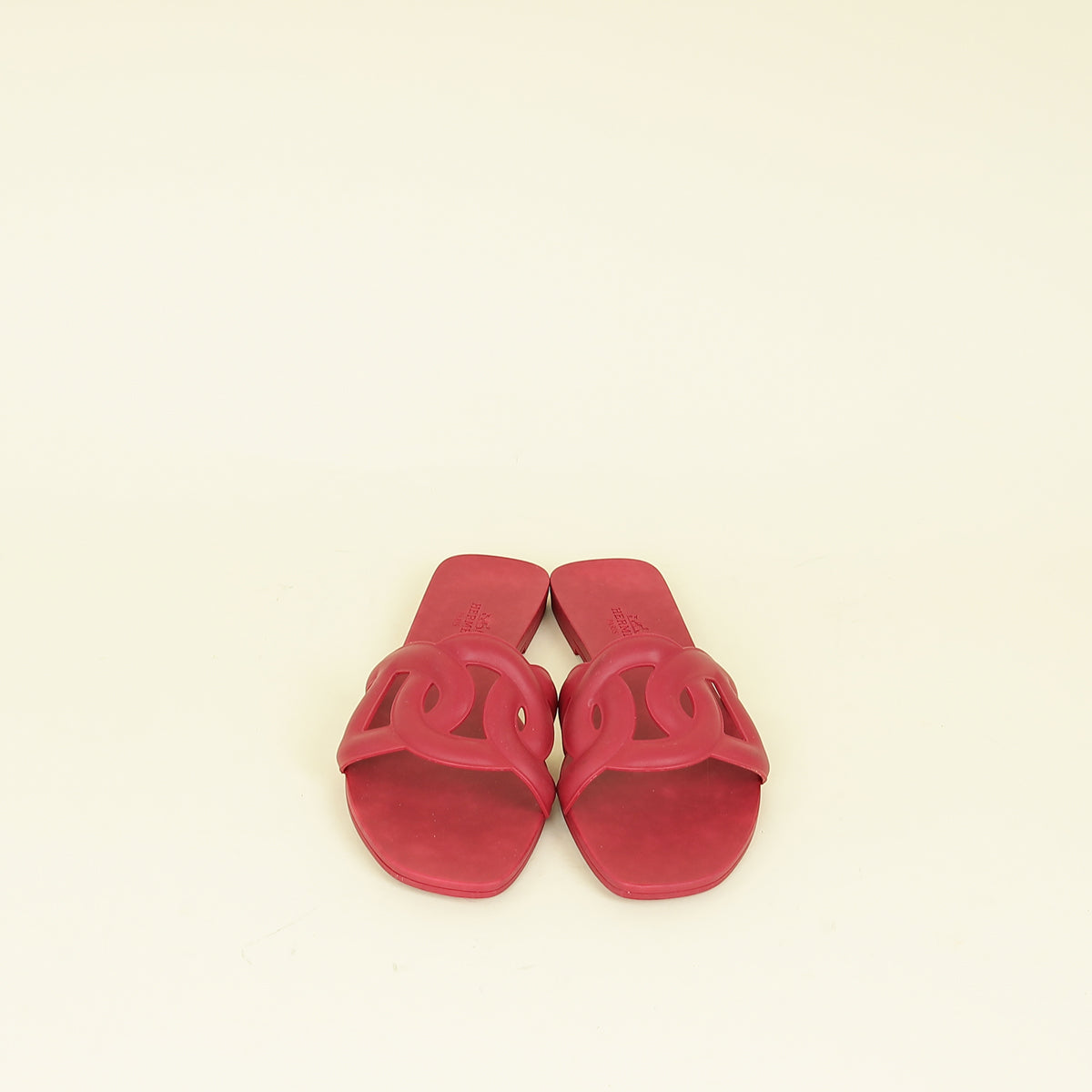 Hermes Rose Baie Aloha Sandals 36
