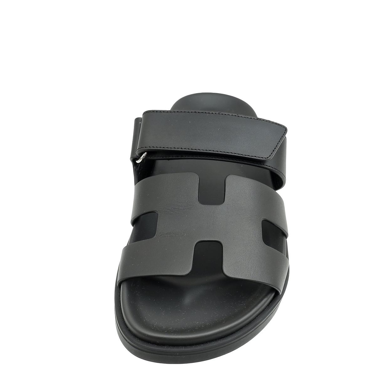 Hermes Noir Chypre Sandals 36.5