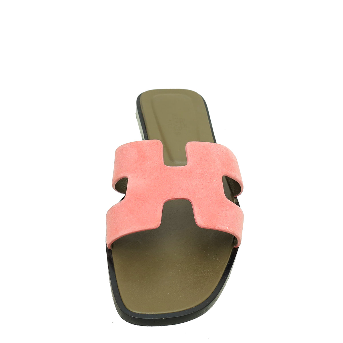 Hermes Bicolor Suede Oran Sandal 36.5