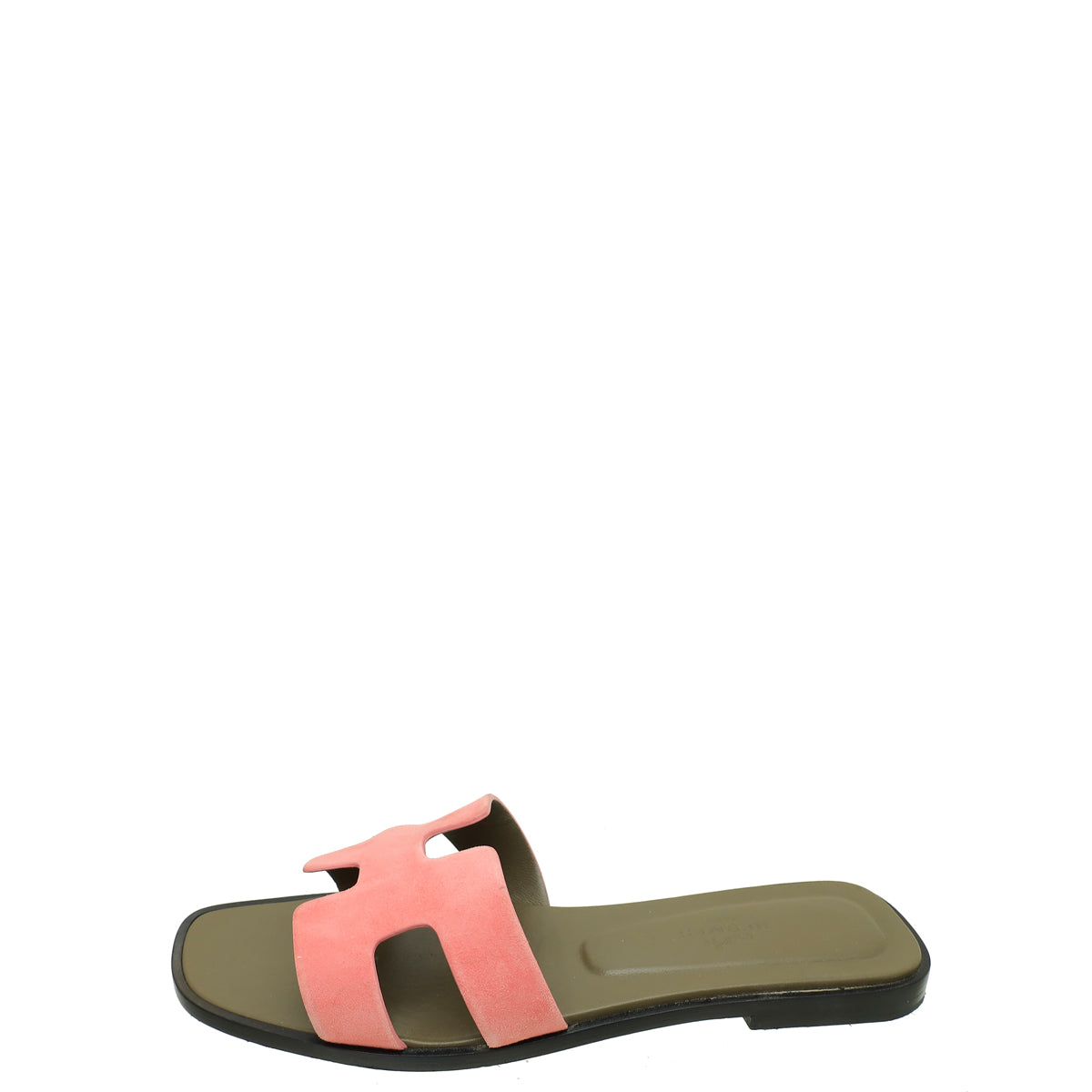 Hermes Bicolor Suede Oran Sandal 36.5
