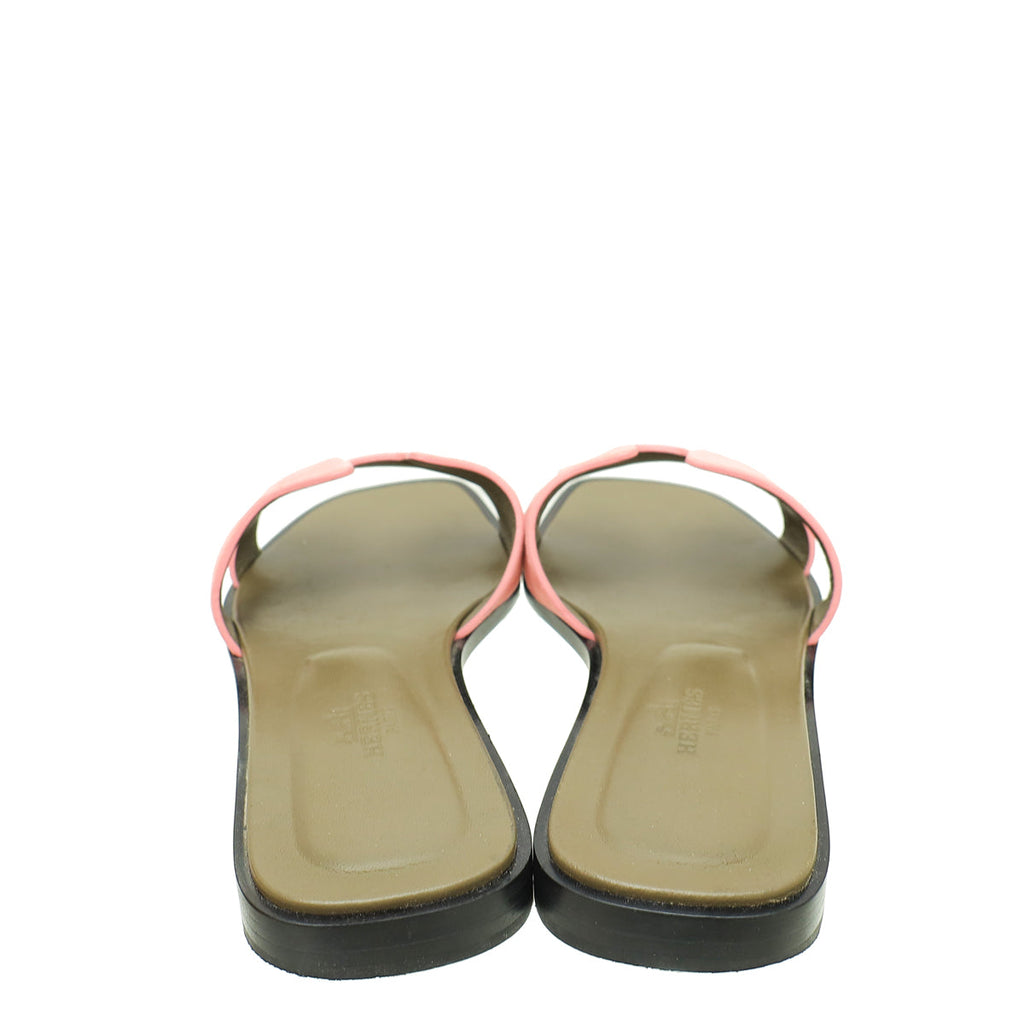 Hermes Bicolor Suede Oran Sandal 36.5