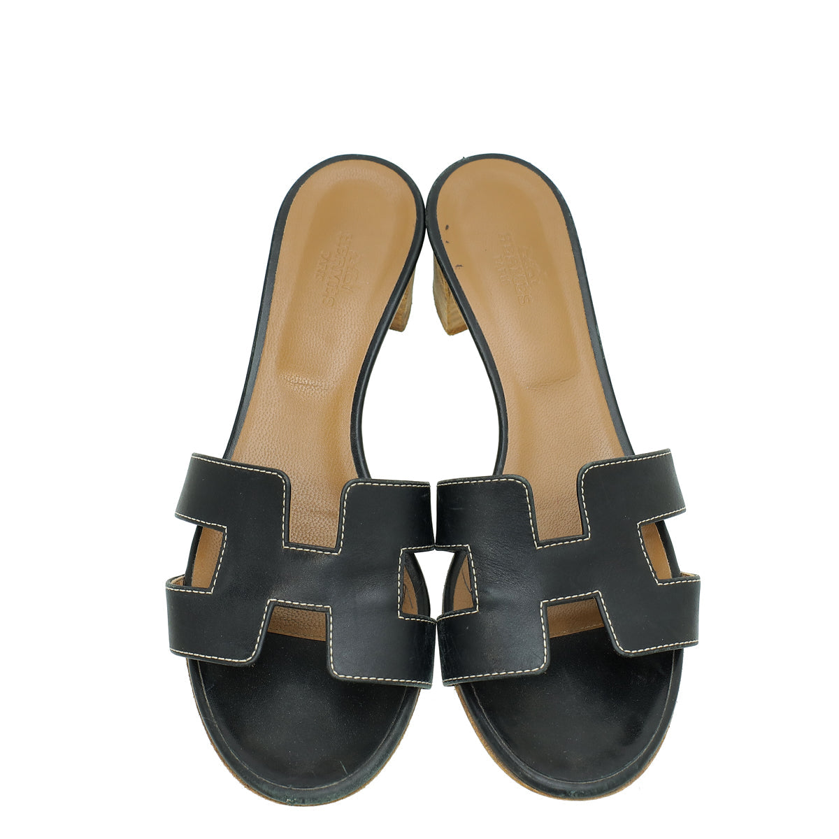 Hermes Noir Oasis Sandal 36.5